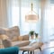 Designers Fountain Elara 60 Watt 3 Light Brushed Gold Pendant with Beige Linen Shade 93931-BG - alternate 2